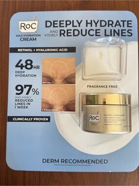 RoC Retinol Correxion Mac Hydration Anti-Aging Cream 3.4oz - NEW!